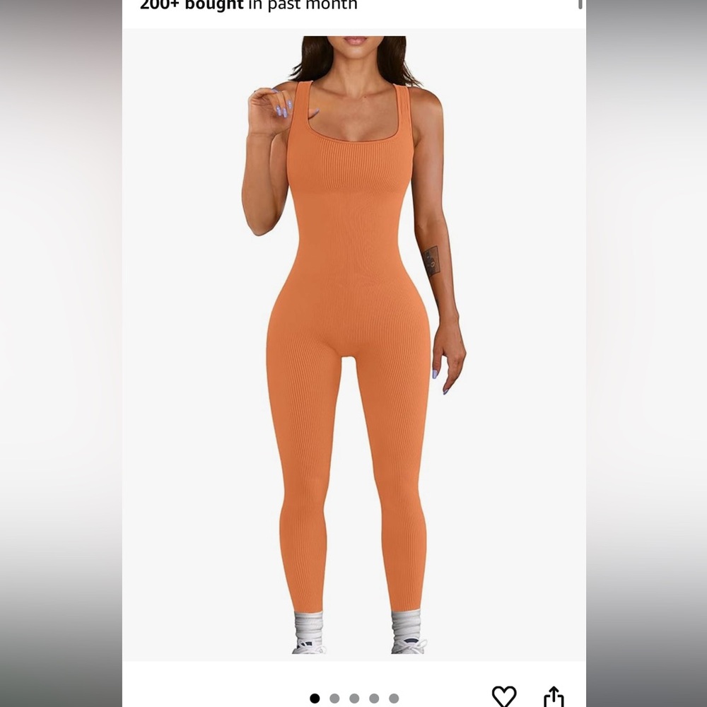 Women's Orange Jumpsuit
